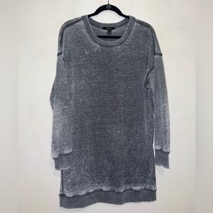 Forever 21 Gray Acid Wash Sweatshirt Dress